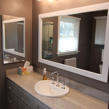 Earth Tone Universal Design Bathroom