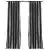 Graphite Blackout FauxSilk Taffeta Curtain Single Panel, 50"x108"