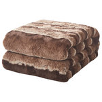 Tache Home Fashion - Tache Golden Faux Fur Sherpa Throw Blanket, 63"x87" - Snuggle up by the fire with the Golden Faux Fur Sherpa Throw or in bed with our amazingly warm cruelty free faux fur throw. Perfect for freezing nights to overnight guest and everything in between. This elegant throw is the perfect accessory for your bed whether is twin, full, queen, or King size, it will add an elegant look to any room is the ultimate luxury and comfort.  This ultra-thick faux fur blanket lined is made with the finest European textiles. It is available in two generous sizes: 50" x 60", and 63" x 87". Looks great everywhere and makes your house look even better.