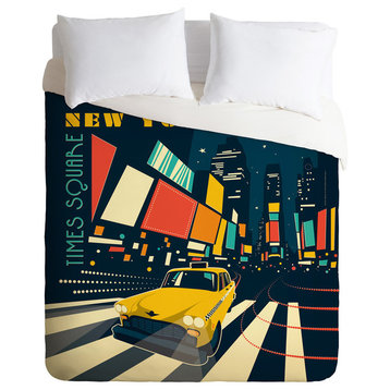 Deny Designs Anderson Design Group NYC Times Square Duvet Cover - Lightweight