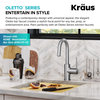 Oletto 1-Hole Kitchen Bar Faucet, Spot Free SFS, Model KPF-2600SFS