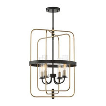 Modern brass & wood