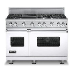 Viking 48" Pro-style Gas Range, White Liquid Propane | VGCC5486QWHLP - Gas Ranges And Electric Ranges