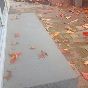 Natural Stone & Brick Patios with Natural Stone Walkways