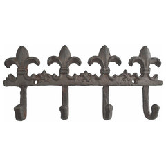 6 Inch Cast Iron Antique White Sea Turtle Wall Hook Towel Hanger