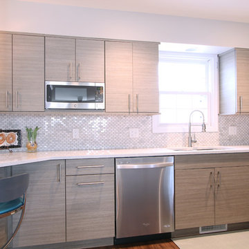 Hanging Microwave Clears Countertop Space