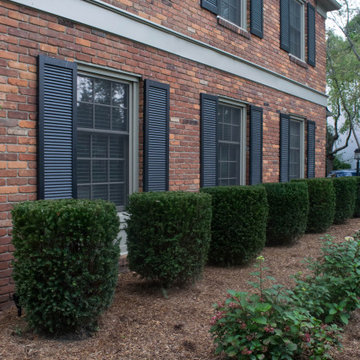 Front Yard Boxwood and Hardscape