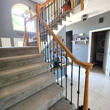 Stair Railing Baluster Replacement