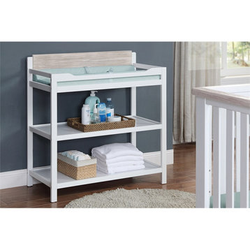 Suite Bebe Hayes Traditional Wood Changing Table in White/Natural