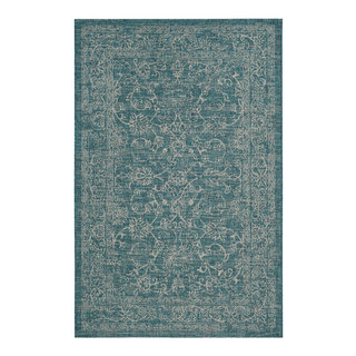 Safavieh Courtyard CY8680-37221 5'3 x 7'7 Turquoise Area Rug