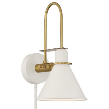 Medford 1 Light White Wall Mount