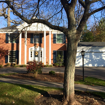 Traditional Colonial Style Home, White Hardie Siding in Wilmette, IL