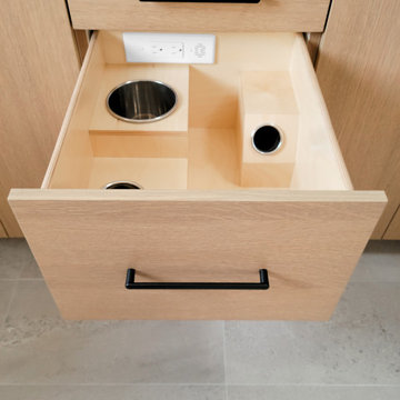 Powered Bathroom Styling Drawer