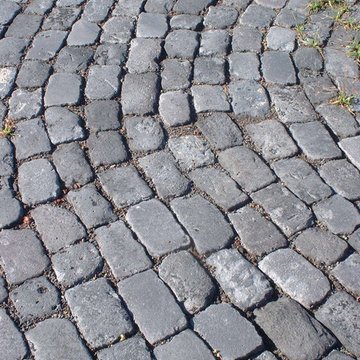 Stone Pavers – Antique, Reclaimed Limestone ‘Basalt’ pavers