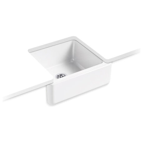 Kohler Whitehaven 23-1/2" X 21-9/16" X 9-5/8" Sink w/ Tall Apron, White