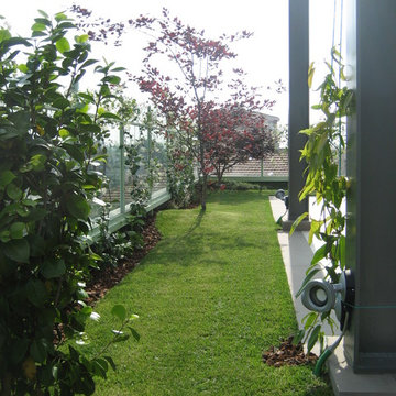 hanging garden near the river Ticino's valley and Park