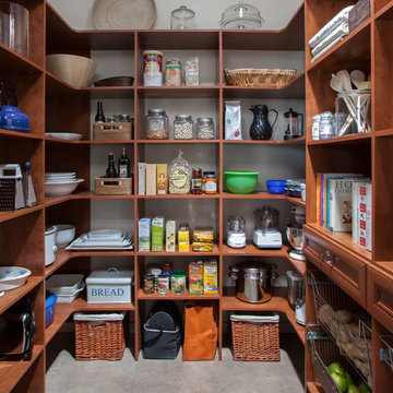 Warm Cognac Custom Pantry