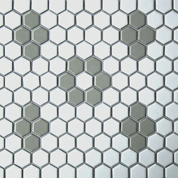 Rosette & Quad Hex Tile Pattern Made to Order at MosaicTile.com - Mosaic Tile