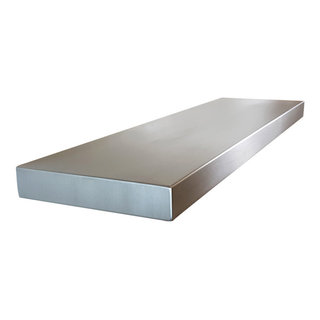 Stainless Steel Floating Shelves- Seamless - Modern - Display And Wall  Shelves - Other - by Custom Metal Home | Houzz
