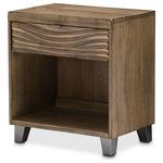 AICO/Michael Amini - AICO Michael Amini Kathy Ireland Del Mar Sounds Nightstand - Casual, natural and warm, this Del Mar Sound Nightstand is perfect for framing your rustic bedroom style. Stack your bedside books in the shelf and accent with a matching lamp for the perfect atmosphere!