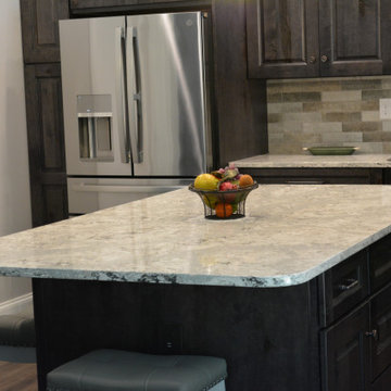 Rustic Maple with Smoke Stain and Ebony Glazing