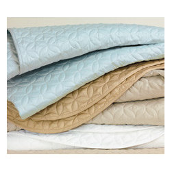 Savoy Marine Coverlet - Bedding