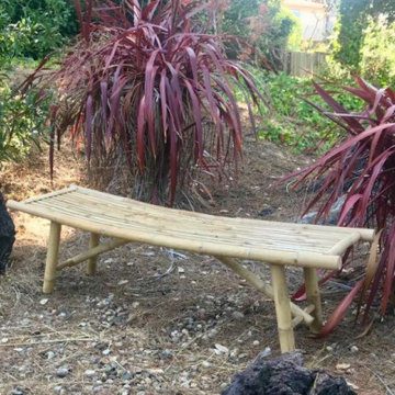Zen Bamboo Garden Bench