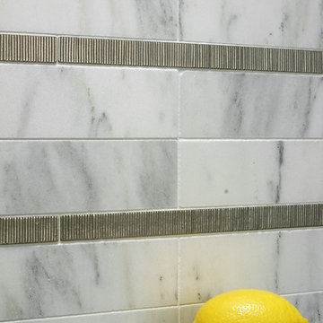 White Bronze Beach Grass Backsplash