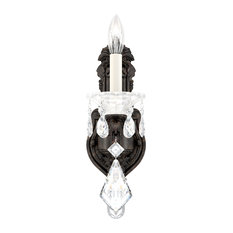 La Scala 1 Light Wall Sconce Heirloom Bronze Clear Heritage Crystal