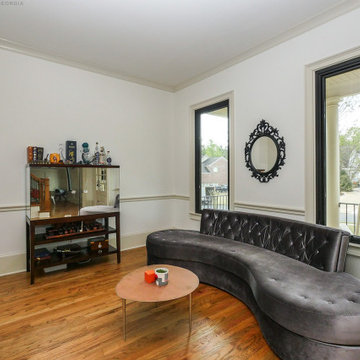Sensational Living Room with Black Windows - Renewal by Andersen Georgia