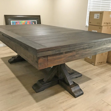 Gorgeous Billiard Pool Table with Dining Table Top Option