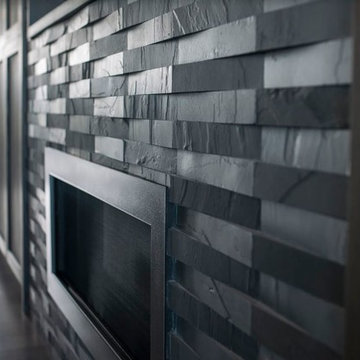 Cliff's bathroom and fireplace tile
