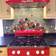 Retro Red Kitchen