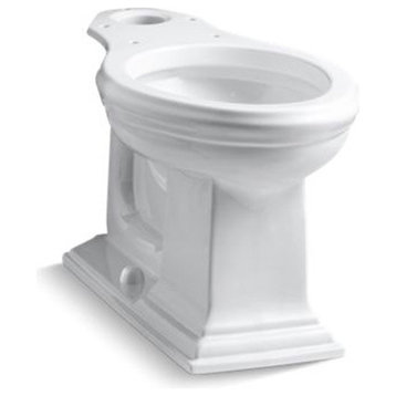 Kohler Memoirs Comfort Height Elongated Toilet Bowl, White