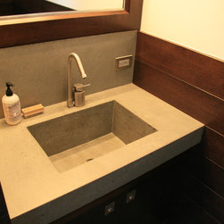 Concrete bathroom sink - Bathroom Sinks
