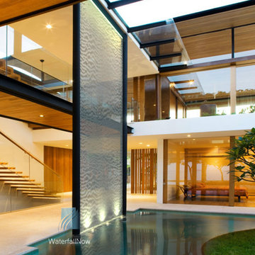Custom Waterfalls Waterwalls Fountains Reflecting Pools Bubblers Water Features