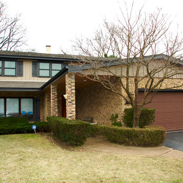 Split Level Home, James Hardie Siding, Wilmette, IL