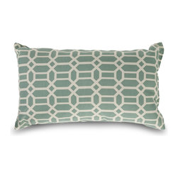 Essentials by DFO - Rhodes Quartz Rectangle Outdoor Pillow, 19"x10" - Outdoor Cushions And Pillows