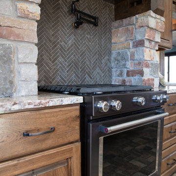 Rustic Kitchen in Hickory and Alder