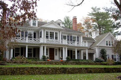 Inspiration for a timeless exterior home remodel in Boston