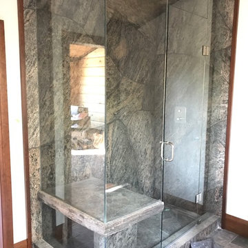 Natural Granite - 1" thick veneer and 1/2" flooring