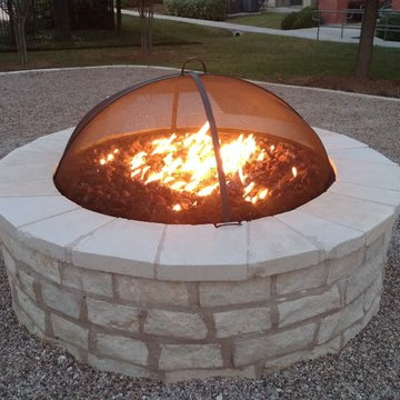 Retreat At North Bluff Apartments Custom Stone Propane Firepit