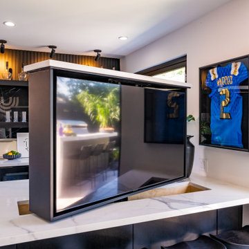 Pop-Up Kitchen Swivel TV Lift
