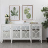 Magnus 72" Mirrored Credenza, White