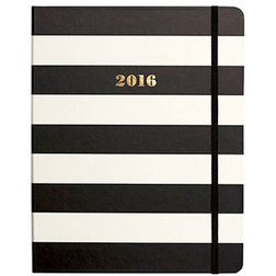 Contemporary Desk Accessories Kate Spade Agenda, Black Stripe