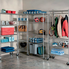 Family room wall storage
