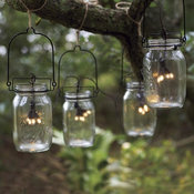 Glass Mason Jar Solar String Lights