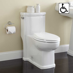 HALCOTT ONE-PIECE SIPHONIC TOILET - ELONGATED - WHITE - Toilets