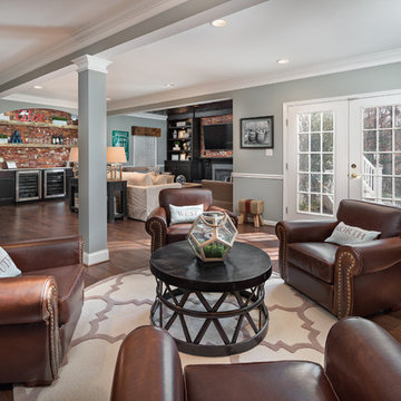 Pittsburgh inspired basement.