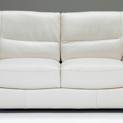 Natuzzi Editions Casual/Contemporary Leather Loveseat B807 - Loveseats